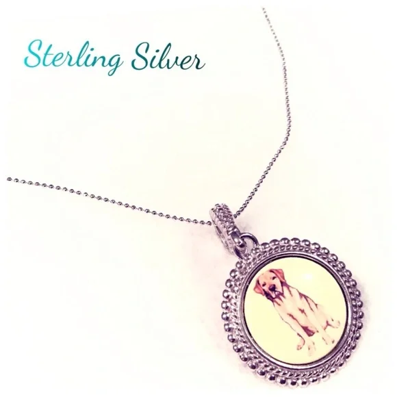 Milor Silver Dog Pendant Necklace - Picture 3 of 5